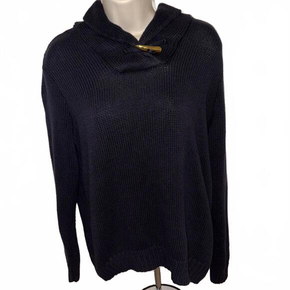 Lauren Ralph Lauren Sweater Women’s‎ size 1x  Navy Turtle Neck Wool - Picture 1 of 5